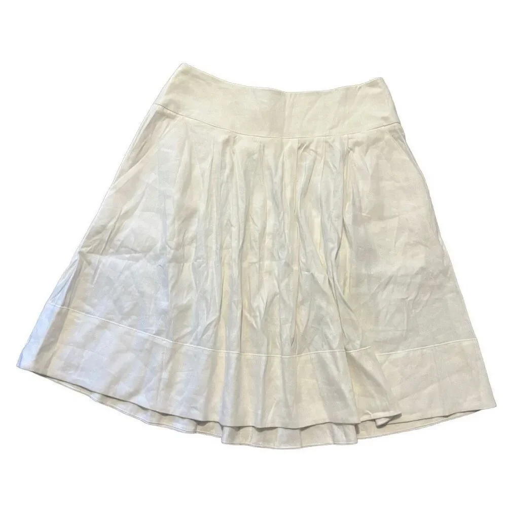 Y2K Bebe white tennis high waisted pleated mini skirt size 0